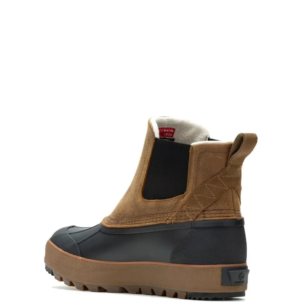 WOLVERINE MEN'S TORRENT TREK WATERPROOF INSULATED CHELSEA SNOW BOOT, COGNAC, 13